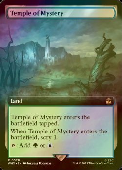 画像1: [FOIL] 神秘の神殿/Temple of Mystery No.528 (拡張アート版) 【英語版】 [WHO-土地R]