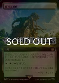 [FOIL] 草茂る農地/Overgrown Farmland No.1097 (拡張アート版・サージ仕様) 【日本語版】 [WHO-土地R]