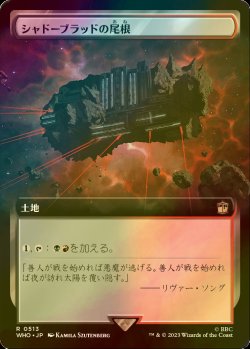 画像1: [FOIL] シャドーブラッドの尾根/Shadowblood Ridge No.513 (拡張アート版) 【日本語版】 [WHO-土地R]