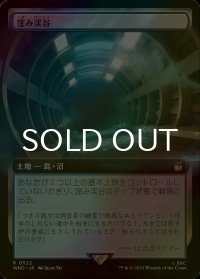 [FOIL] 窪み渓谷/Sunken Hollow No.522 (拡張アート版) 【日本語版】 [WHO-土地R]