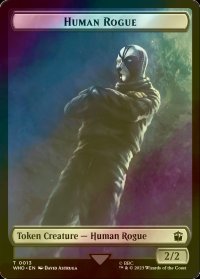 [FOIL] 人間・ならず者/HUMAN ROGUE 【英語版】 [WHO-トークン]