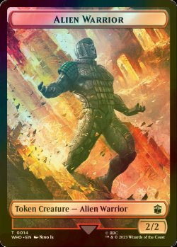 画像1: [FOIL] エイリアン・戦士/ALIEN WARRIOR 【英語版】 [WHO-トークン]