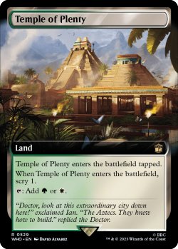 画像1: 豊潤の神殿/Temple of Plenty (拡張アート版) 【英語版】 [WHO-土地R]
