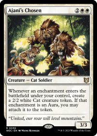 アジャニに選ばれし者/Ajani's Chosen 【英語版】 [WOC-白R]