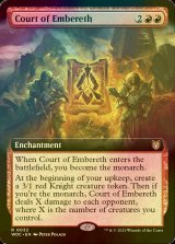 [FOIL] エンバレスの宮廷/Court of Embereth (拡張アート版) 【英語版】 [WOC-赤R]