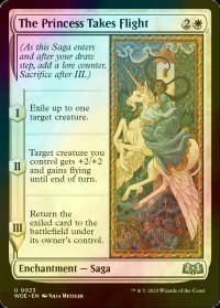 [FOIL] 王女、空を飛ぶ/The Princess Takes Flight 【英語版】 [WOE-白U]
