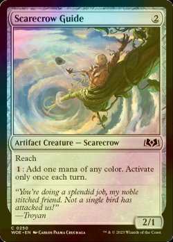 画像1: [FOIL] 案山子の導き手/Scarecrow Guide 【英語版】 [WOE-灰C]