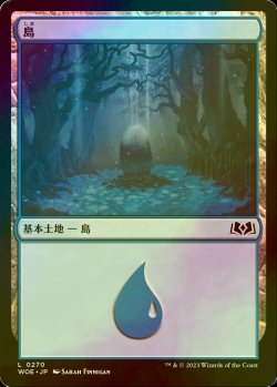 画像1: [FOIL] 島/Island No.270 【日本語版】 [WOE-土地C]
