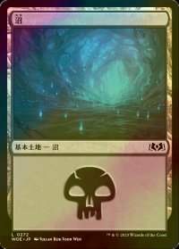 [FOIL] 沼/Swamp No.272 【日本語版】 [WOE-土地C]