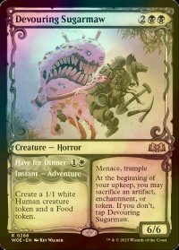 [FOIL] 貪る甘味大口/Devouring Sugarmaw (ショーケース版) 【英語版】 [WOE-黒R]