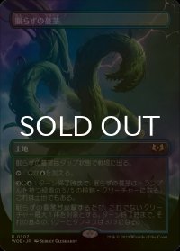 [FOIL] 眠らずの蔓茎/Restless Vinestalk (全面アート版) 【日本語版】 [WOE-土地R]