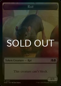 [FOIL] ネズミ/RAT 【英語版】 [WOE-トークン]