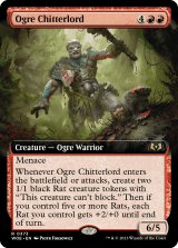 オーガの囀王/Ogre Chitterlord (拡張アート版) 【英語版】 [WOE-赤R]