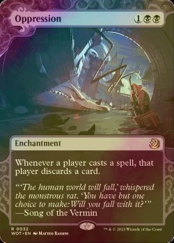 画像1: [FOIL] 抑圧/Oppression (ショーケース版) 【英語版】 [WOT-黒R]