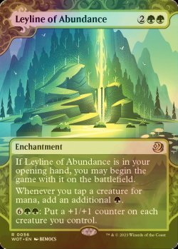 画像1: [FOIL] 豊穣の力線/Leyline of Abundance (ショーケース版) 【英語版】 [WOT-緑R]