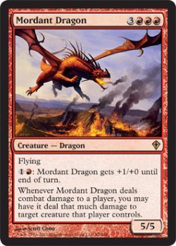 画像1: 焼酸のドラゴン/Mordant Dragon 【英語版】 [WWK-赤R]