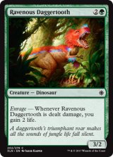 貪欲な短剣歯/Ravenous Daggertooth 【英語版】 [XLN-緑C]