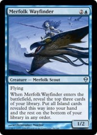 マーフォークの道探し/Merfolk Wayfinder 【英語版】 [ZEN-青U]