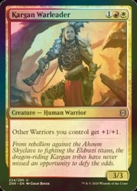 [FOIL] カルガの戦導者/Kargan Warleader 【英語版】 [ZNR-金U]