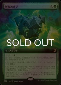 [FOIL] 豊穣の碑文/Inscription of Abundance (拡張アート版) 【日本語版】 [ZNR-緑R]