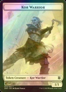 画像1: [FOIL] コー・戦士/KOR WARRIOR 【英語版】 [ZNR-トークン]