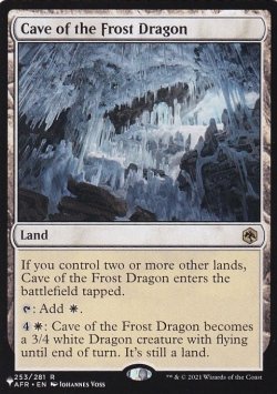 画像1: フロスト・ドラゴンの洞窟/Cave of the Frost Dragon 【英語版】 [AFR-土地List]