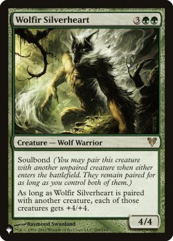 画像1: ウルフィーの銀心/Wolfir Silverheart 【英語版】 [AVR-緑List]