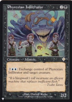 画像1: ファイレクシアの浸透者/Phyrexian Infiltrator 【英語版】 [INV-黒List]