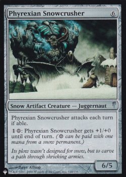 画像1: ファイレクシアの雪潰し/Phyrexian Snowcrusher 【英語版】 [CSP-灰List]