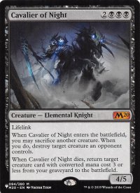 夜の騎兵/Cavalier of Night 《特価品》 【英語版】 [M20-黒List]
