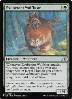 画像1: 溌剌とした狼熊/Exuberant Wolfbear 【英語版】 [IKO-緑List]