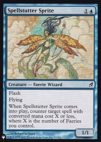 呪文づまりのスプライト/Spellstutter Sprite 《特価品》 【英語版】 [LRW-青List]