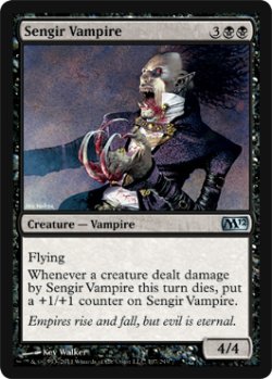 画像1: センギアの吸血鬼/Sengir Vampire 【英語版】 [M12-黒U]