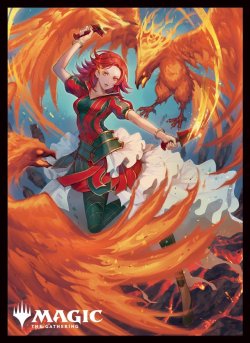 画像1: 【エンスカイ】 カードスリーブ ファウンデーションズ 『炎の踊り手、リオーニャ』