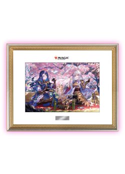 画像1: 【放浪皇：四季の旅路】 額付きアート 『放浪皇のお花見』