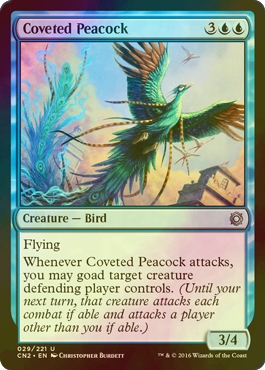 Foil 切望の孔雀 Coveted Peacock 英語版 Cn2 青u シングルスター