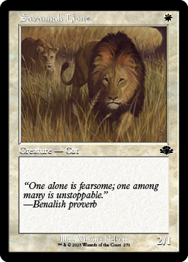 サバンナ・ライオン/Savannah Lions (旧枠) 【英語版】 [DMR-白C