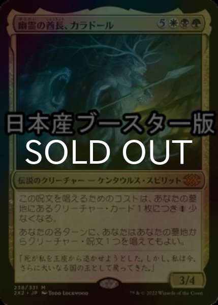 画像1: [FOIL] 幽霊の酋長、カラドール/Karador, Ghost Chieftain ● (日本産ブースター版) 【日本語版】 [2X2-金MR] (1)