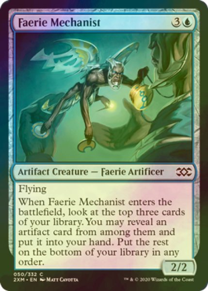 画像1: [FOIL] フェアリーの機械論者/Faerie Mechanist 【英語版】 [2XM-青C] (1)