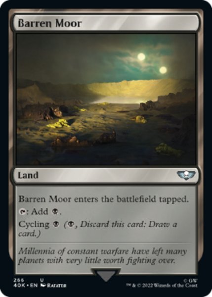画像1: やせた原野/Barren Moor 【英語版】 [40K-土地U] (1)