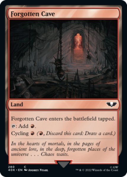 画像1: 忘れられた洞窟/Forgotten Cave 【英語版】 [40K-土地C] (1)