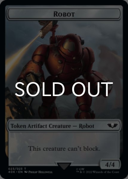 画像1: [FOIL] ロボット/ROBOT & アスタルテス・戦士/ASTARTES WARRIOR No.001 (サージ仕様) 【英語版】 [40K-トークン] (1)