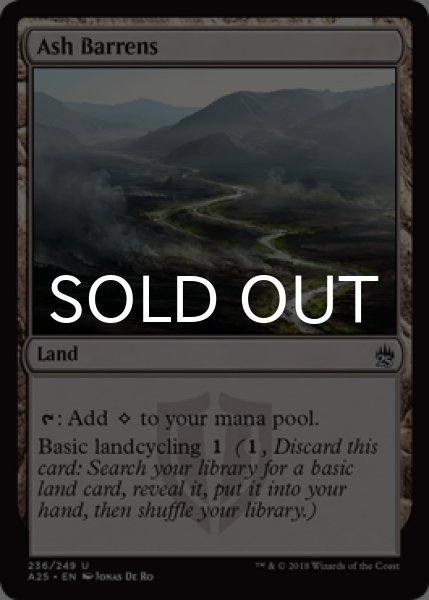 画像1: 灰のやせ地/Ash Barrens 【英語版】 [A25-土地U] (1)