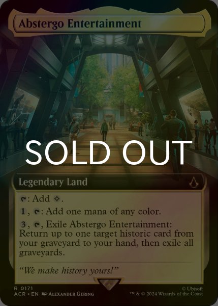 画像1: [FOIL] アブスターゴ・エンターテイメント社/Abstergo Entertainment (拡張アート版) 【英語版】 [ACR-土地R] (1)