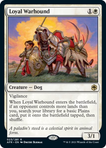 画像1: 忠実な軍用犬/Loyal Warhound 【英語版】 [AFR-白R] (1)