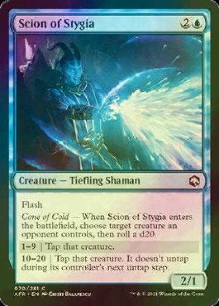 画像1: [FOIL] ステュギアの末裔/Scion of Stygia 【英語版】 [AFR-青C] (1)