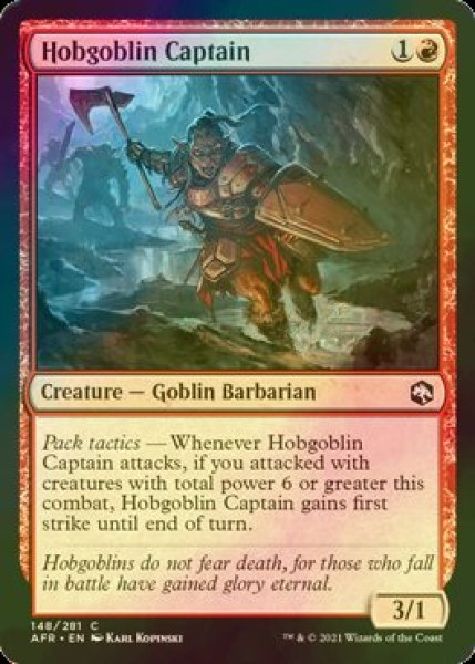 画像1: [FOIL] ホブゴブリンの隊長/Hobgoblin Captain 【英語版】 [AFR-赤C] (1)