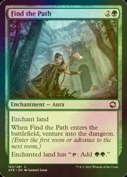 画像1: [FOIL] ファインド・ザ・パス/Find the Path 【英語版】 [AFR-緑C] (1)
