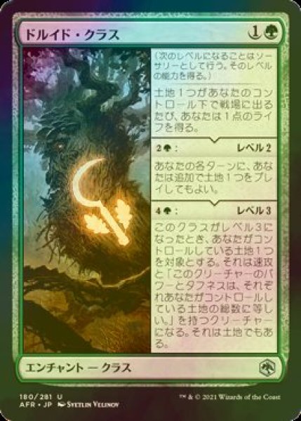 画像1: [FOIL] ドルイド・クラス/Druid Class 【日本語版】 [AFR-緑U] (1)