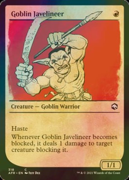 画像1: [FOIL] ゴブリンの投槍兵/Goblin Javelineer (ショーケース版) 【英語版】 [AFR-赤C] (1)